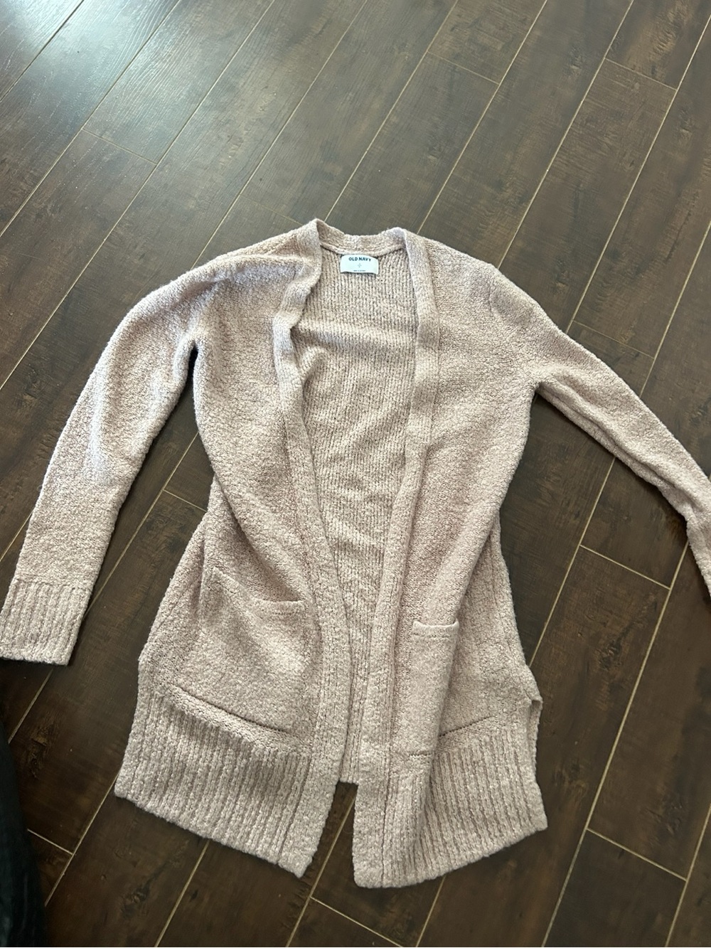Open-Front Cardigan - Taupe Pink